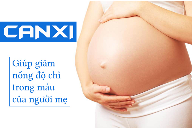 Bổ sung canxi giúp giảm nồng độ chì trong máu của mẹ mang thai, Canxi giúp giảm hiệu quả nồng độ canxi trong máu ở phụ nữ mang thai, Canxi giúp giảm nồng độ chì