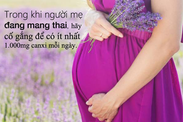 Canxi cho phụ nữ mang thai